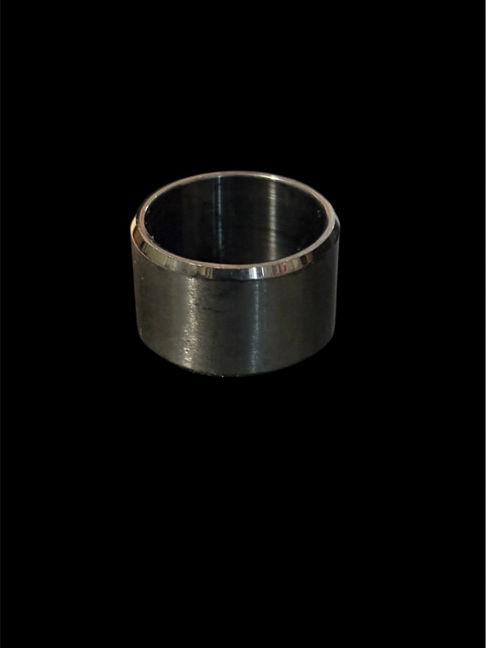 Men's Wide Stainless Steel Band Ring in Silver